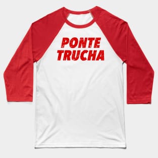 Ponte Trucha - Look sharp - red vintage design Baseball T-Shirt